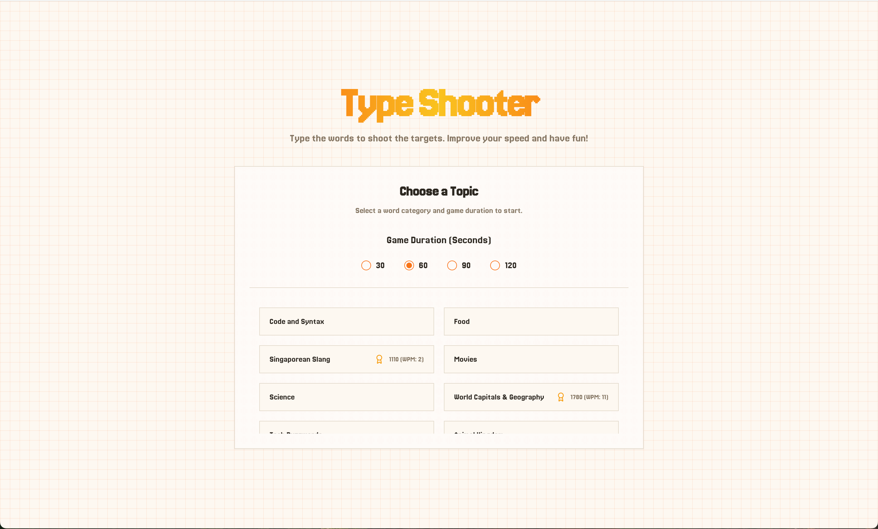 Type Shooter Project